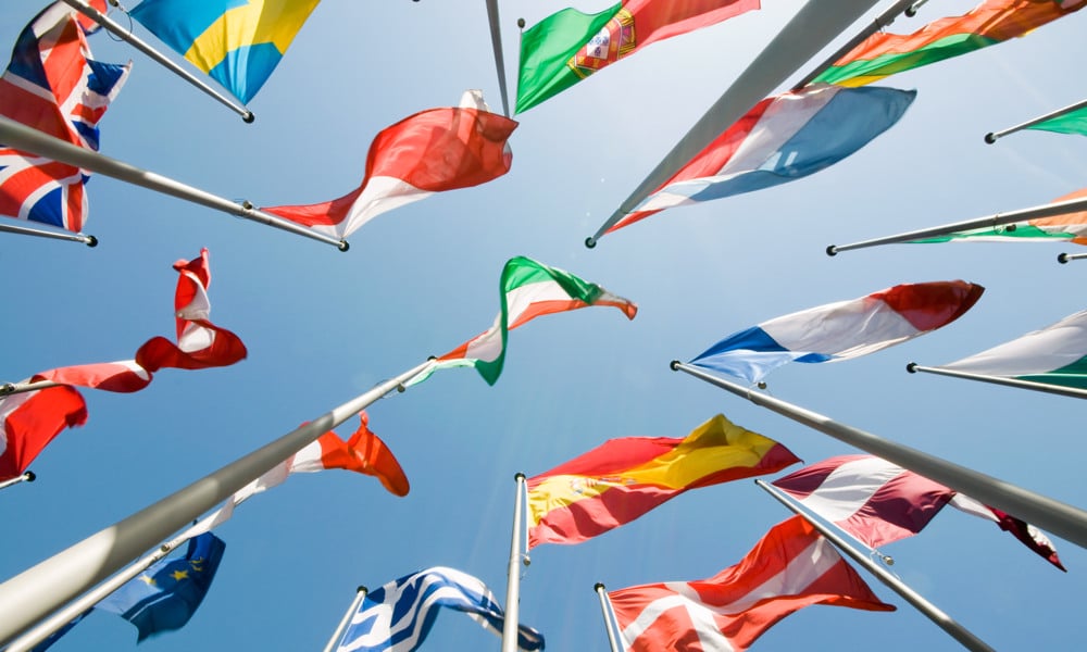 Flagg fra Europa