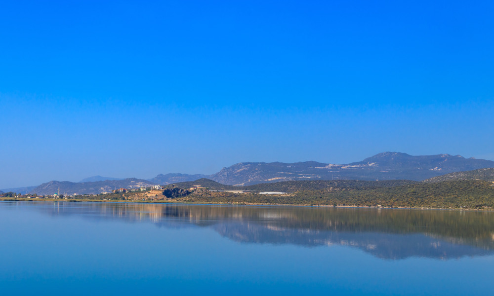 View of Beybelek lagoon in Antalya province, Turkey
