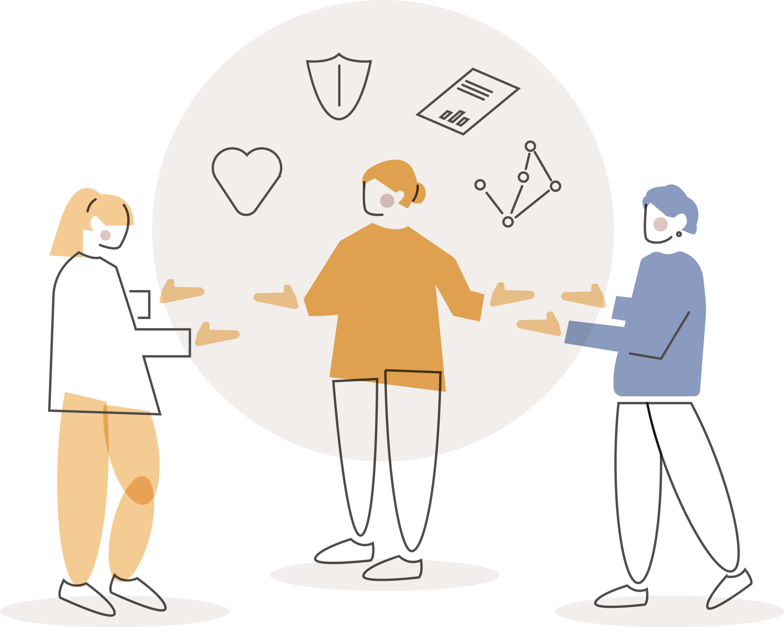 Grafiske illustrasjoner til IA-bransjeprogram Barnevern
