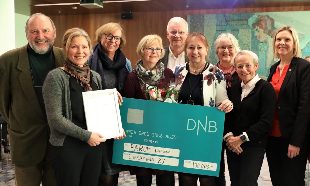 Bærum kommune ble vinner av Etikkprisen 2019