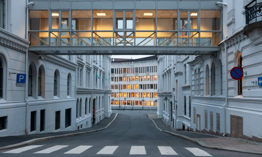 Tomme gater i Oslo i mars 2020