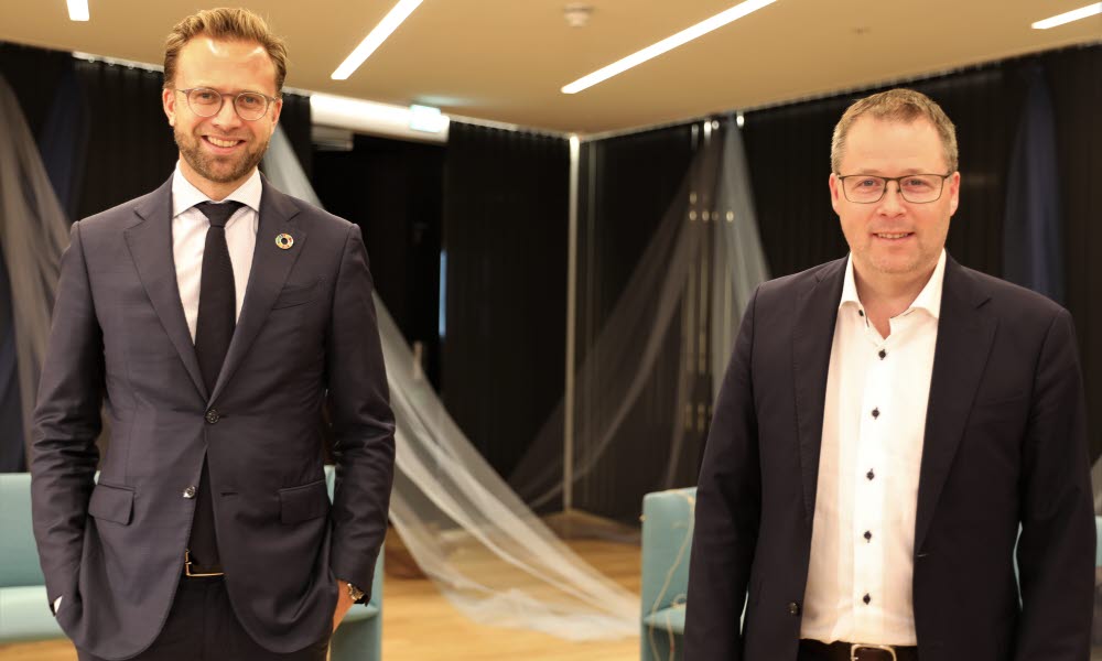 Nikolai Astrup og Bjørn Arild Gram møttes til gjennomgang av statsbudsjettet for 2020